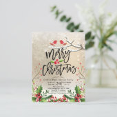 Frohe Weihnachtsfeier Neujahr Urlaub Weihnachtsfes Postkarte (Stehend Vorderseite)