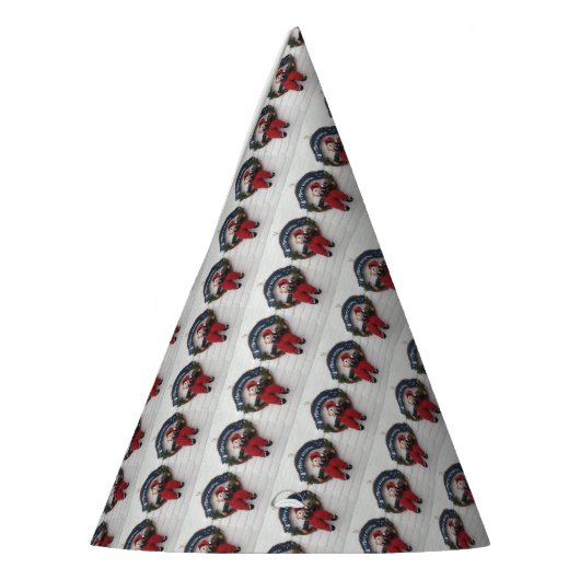 Frohe Weihnachtsfeier Niedlich Teddy Bären Muster Partyhütchen (Links)