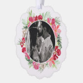 Frohe Weihnachtsfeier Ornament Karte (Links)