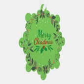 Frohe Weihnachtsfeier Ornament Karte (Rechts)