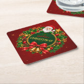 Frohe Weihnachtsfeier Papier Untersetzer Editable (angewinkelt)