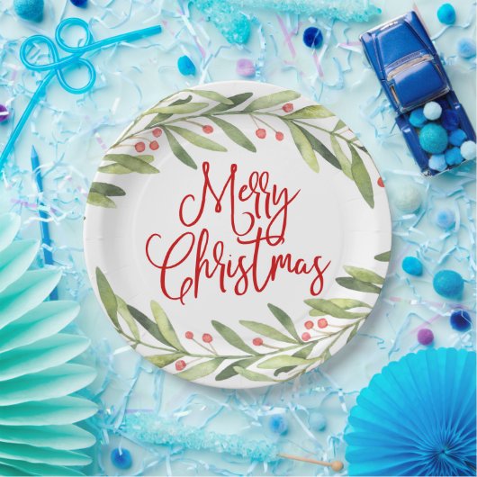 Frohe Weihnachtsfeier Pappteller (Party)