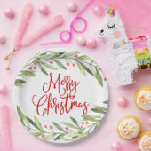Frohe Weihnachtsfeier Pappteller (Party)