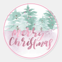 Frohe Weihnachtsfeier Pastel Watercolor Holiday