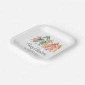 Frohe Weihnachtsfeier Pine Trees Holiday Party Pappteller (Gewinkelt)