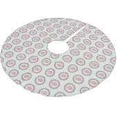 Frohe Weihnachtsfeier Polyester Weihnachtsbaumdecke (Schrägansicht)