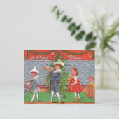 Frohe Weihnachtsfeier Postkarte (Stehend Vorderseite)