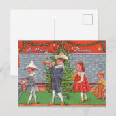 Frohe Weihnachtsfeier Postkarte (Vorne/Hinten)