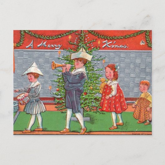 Frohe Weihnachtsfeier Postkarte (Vorderseite)