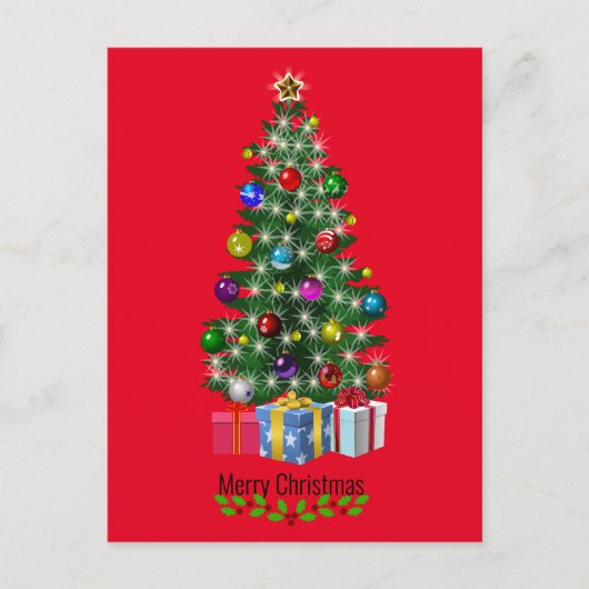 Frohe Weihnachtsfeier Postkarte (Vorderseite)