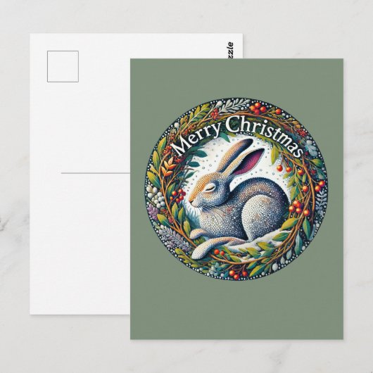 Frohe Weihnachtsfeier Postkarte (Vorne/Hinten)