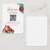 Frohe Weihnachtsfeier QR Code UAWG Begleitkarte (Vorne/Hinten)