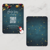 Frohe Weihnachtsfeier QR Code UAWG Begleitkarte (Vorne/Hinten)