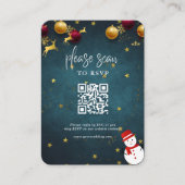 Frohe Weihnachtsfeier QR Code UAWG Begleitkarte (Vorderseite)