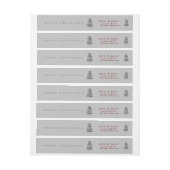 Frohe Weihnachtsfeier rund um das Rücksendeadresse (Bogen)