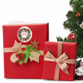 Frohe Weihnachtsfeier Runder Aufkleber