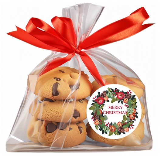 Frohe Weihnachtsfeier Runder Aufkleber