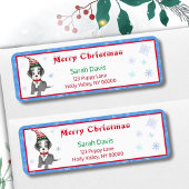 Frohe Weihnachtsfeier Schnauzer Urlaub Rückkehr