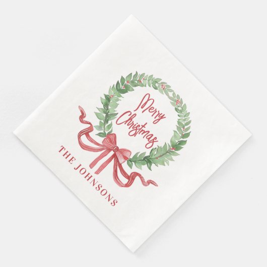 Frohe Weihnachtsfeier Serviette (Ecke)