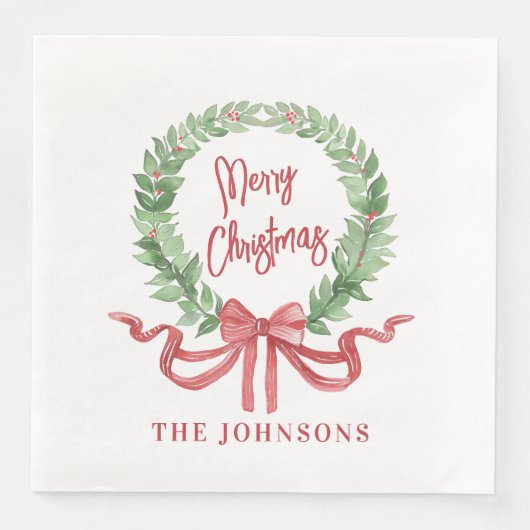 Frohe Weihnachtsfeier Serviette (Vorderseite)