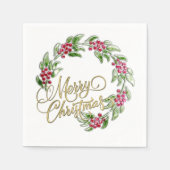 Frohe Weihnachtsfeier Serviette (Vorderseite)