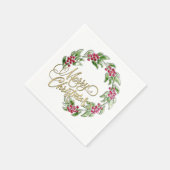 Frohe Weihnachtsfeier Serviette (Ecke)