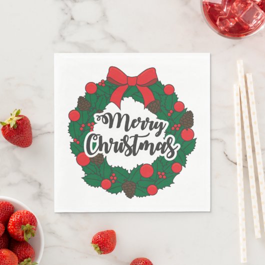 Frohe Weihnachtsfeier Serviette (Beispiel)