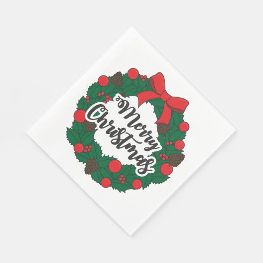 Frohe Weihnachtsfeier Serviette (Ecke)