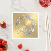 Frohe Weihnachtsfeier Serviette (Beispiel)