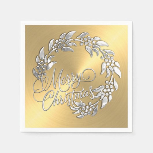 Frohe Weihnachtsfeier Serviette (Vorderseite)