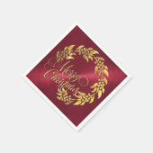 Frohe Weihnachtsfeier Serviette (Ecke)