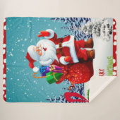 Frohe Weihnachtsfeier Sherpadecke (Vorderseite (Horizontal))