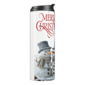 Frohe Weihnachtsfeier Thermosbecher (Nach links gedreht)