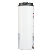 Frohe Weihnachtsfeier Thermosbecher (Rückseite)