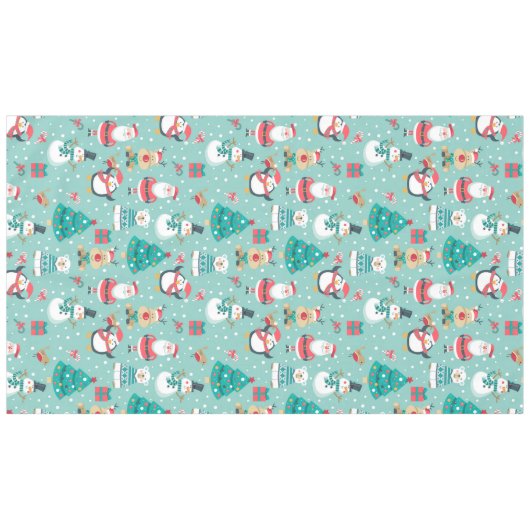 Frohe Weihnachtsfeier Tischdecke (Vorderseite (Horizontal))