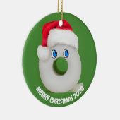 Frohe Weihnachtsfeier Toilettenpapier 2020 Keramik Ornament (Rechts)