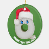 Frohe Weihnachtsfeier Toilettenpapier 2020 Keramik Ornament (Links)