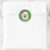 Frohe Weihnachtsfeier Toilettenpapier 2020 Runder Aufkleber (Tasche)