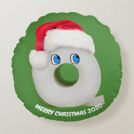 Frohe Weihnachtsfeier Toilettenpapier 2020 Rundes Kissen