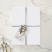 Frohe Weihnachtsfeier und Baum-Ornamente Geschenk- Geschenkanhänger (Mit Garn)
