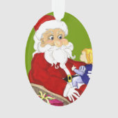 Frohe Weihnachtsfeier und Kinderschmuck Ornament (Vorderseite)