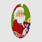 Frohe Weihnachtsfeier und Kinderschmuck Ornament (Vorderseite)