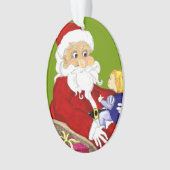 Frohe Weihnachtsfeier und Kinderschmuck Ornament (Vorderseite)