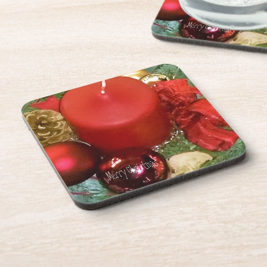 Frohe Weihnachtsfeier Untersetzer (Linke Seite)