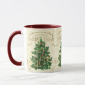 Frohe Weihnachtsfeier Weihnachtsbaum Individuelle Tasse (Links)