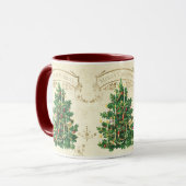 Frohe Weihnachtsfeier Weihnachtsbaum Individuelle  Tasse (Vorderseite Links)