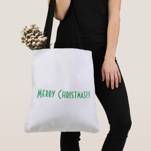 Frohe Weihnachtsfeier Wunsch Gedruckter Einkauf Tasche