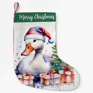 Frohe Weihnachtsfeierliche Gans - Kleiner Weihnachtsstrumpf