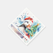 Frohe Weihnachtsfeierliche Gans - Serviette (Ecke)