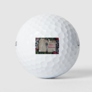 Frohe Weihnachtsfeierlichkeiten für Baumchirurgen Golfball